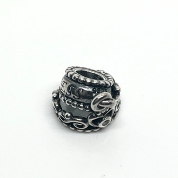 PANDORA 925 ALE CROWN MY PRINCESS CHARM STERLING SILVER TIARA HEART BEAD - Picture 13 of 13